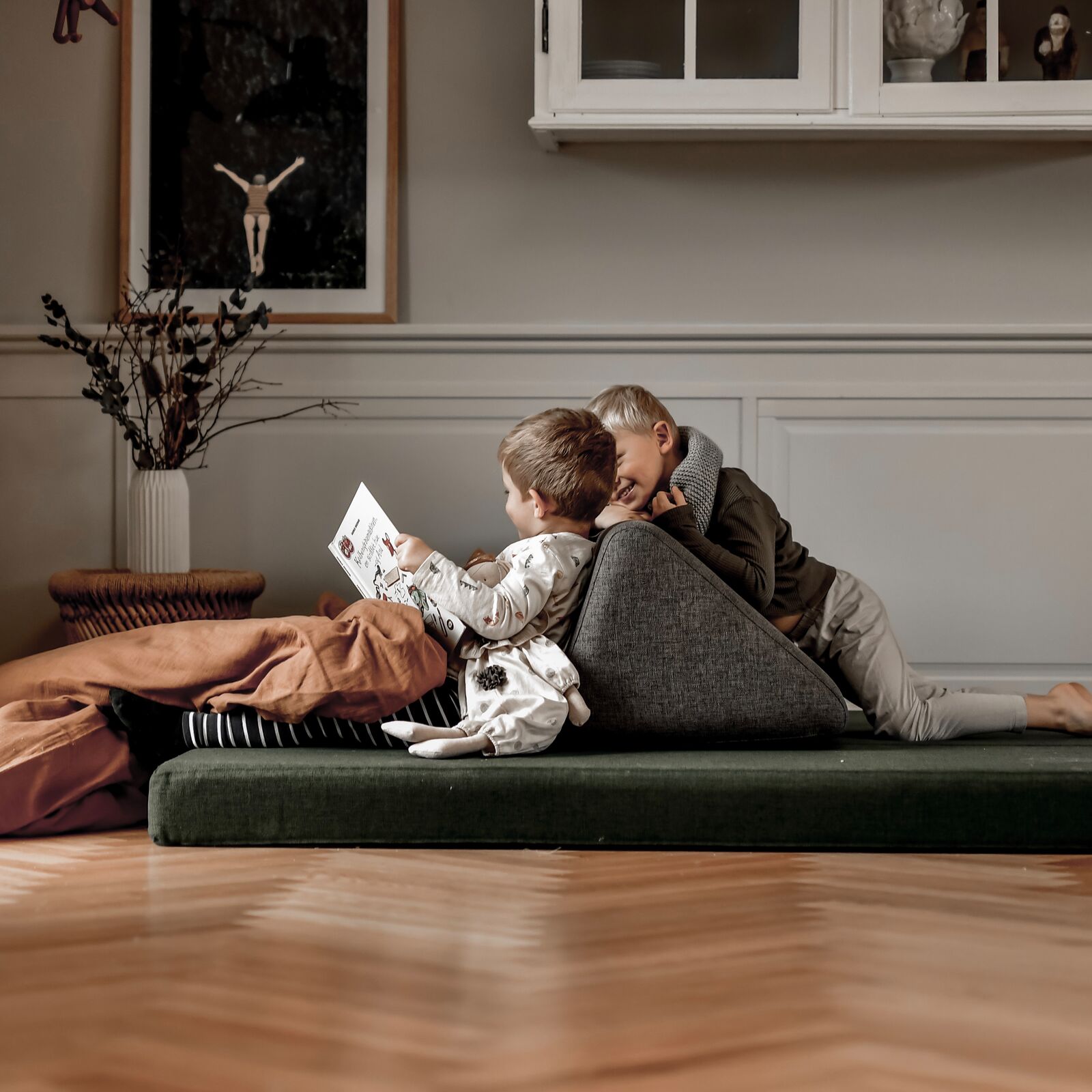By KlipKlap KK 3 Fold XL 200 cm Syvänvihreä vaaleanvihreällä