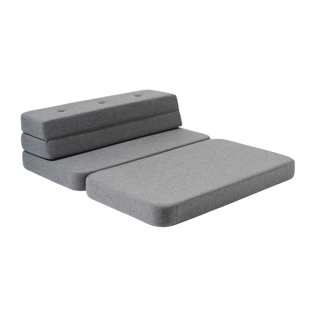 By KlipKlap KK 3 Fold Sofa 120 cm Blågrå m. Grå