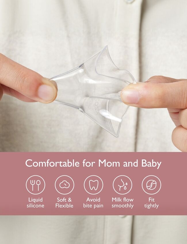 Momcozy Silicone 20mm Nipple Shield Pink