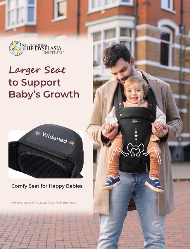 Momcozy Baby Hip Seat Carrier Black
