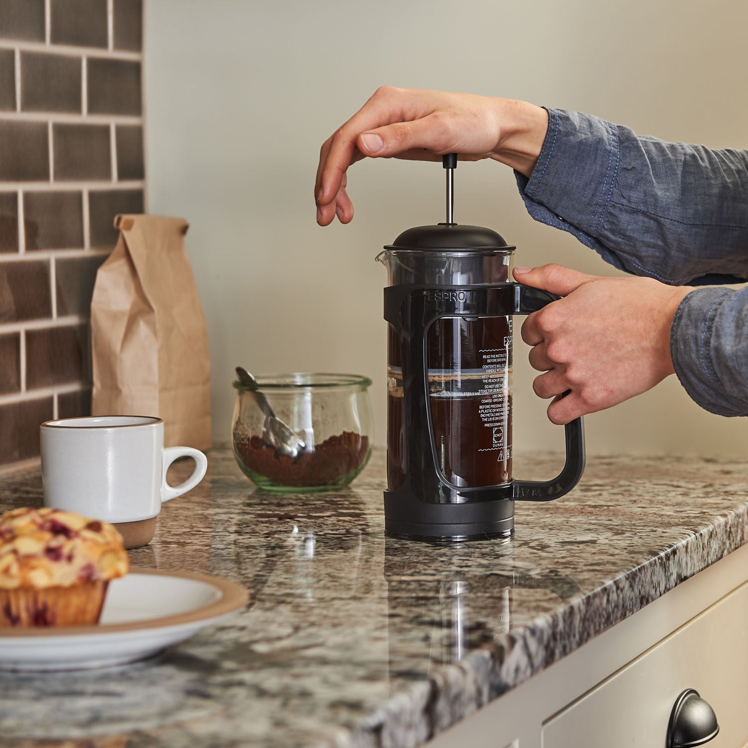Espro P3 1418C-BK French press coffee maker Glass