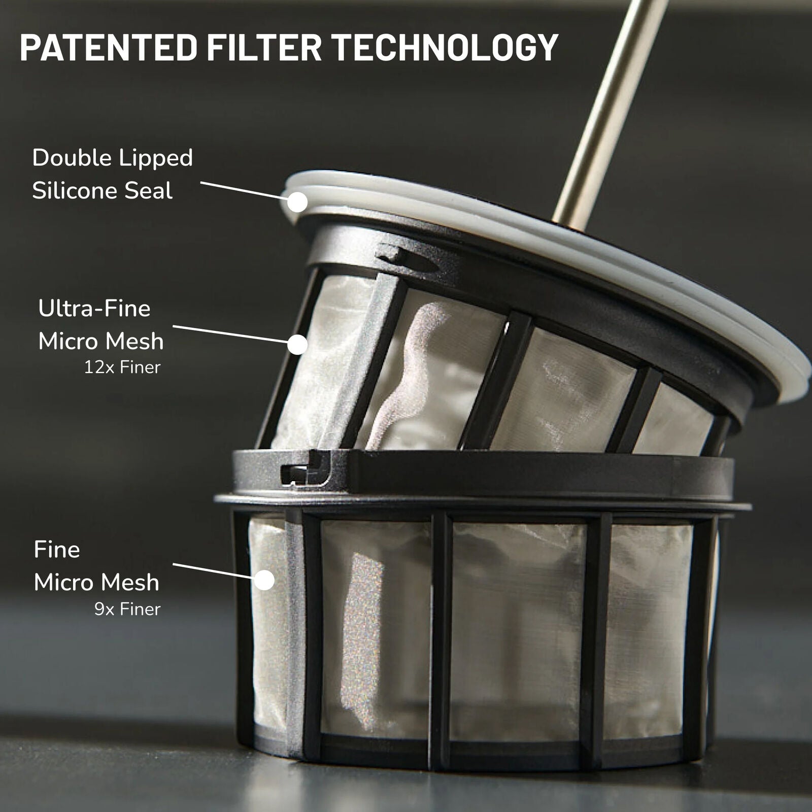 Espro P3 1432C-BK French press coffee maker Glass