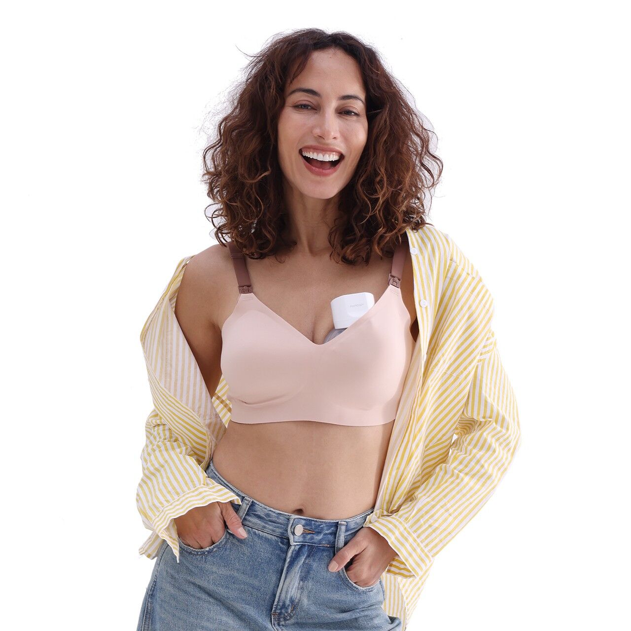 Momcozy S12 Pro Single Pack Wearable Breast Pump White