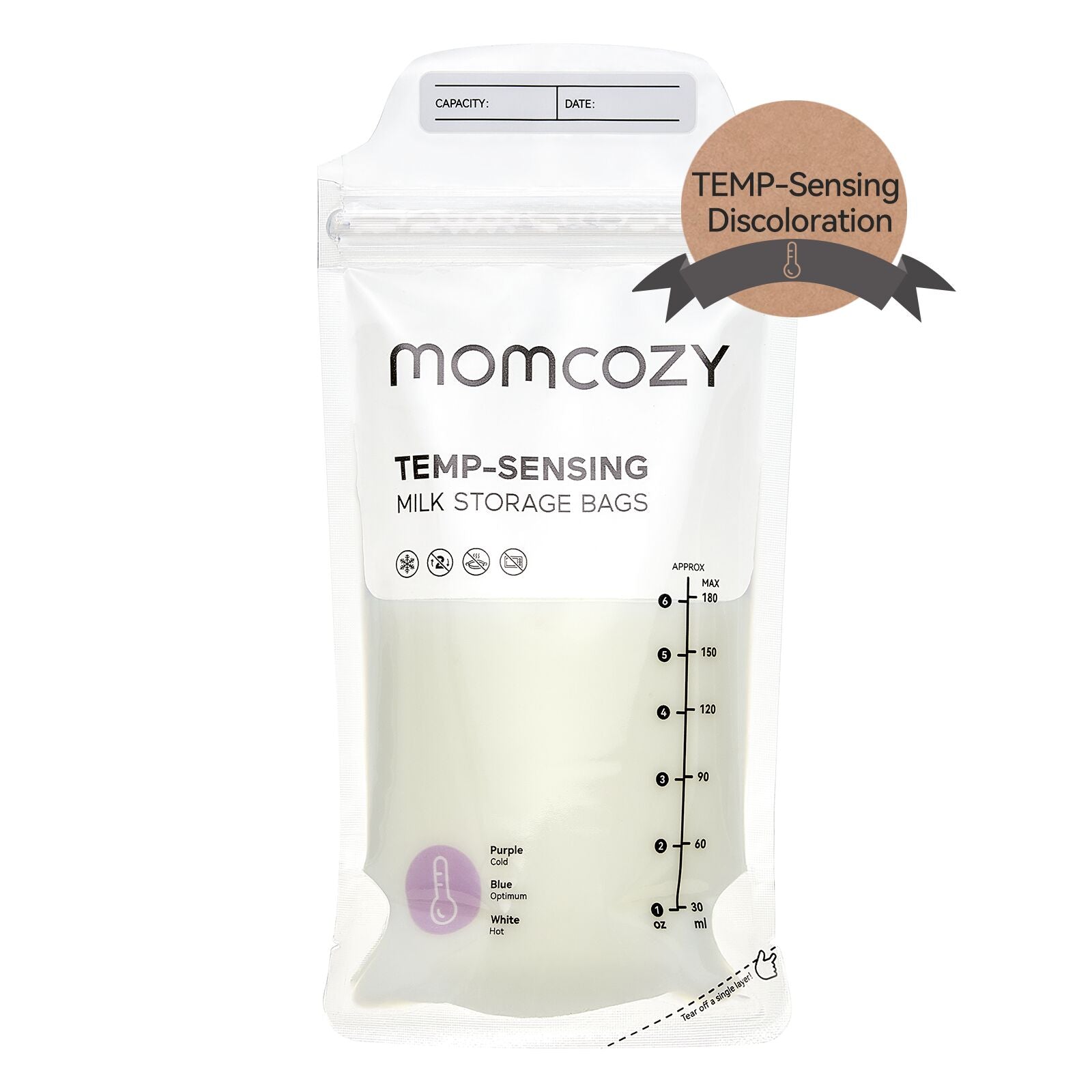 Momcozy 120pcs Disposable Breastmilk Bag