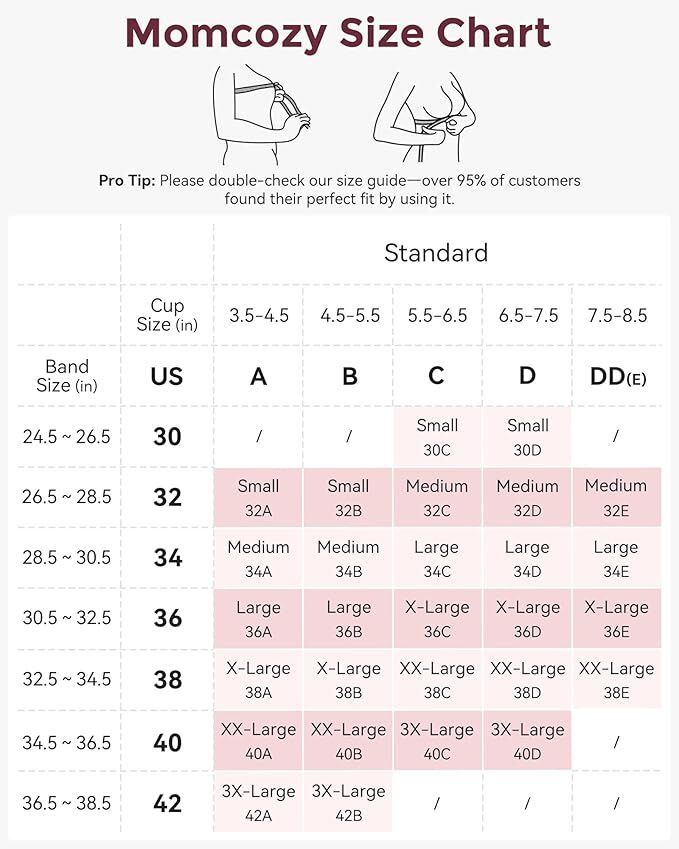 Momcozy YN21 L Hands-Free Pumping Bra Natural