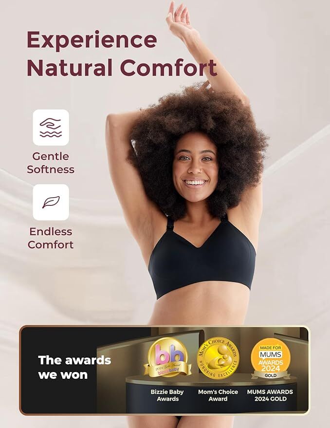 Momcozy YN21 XL Hands-Free Pumping Bra Black