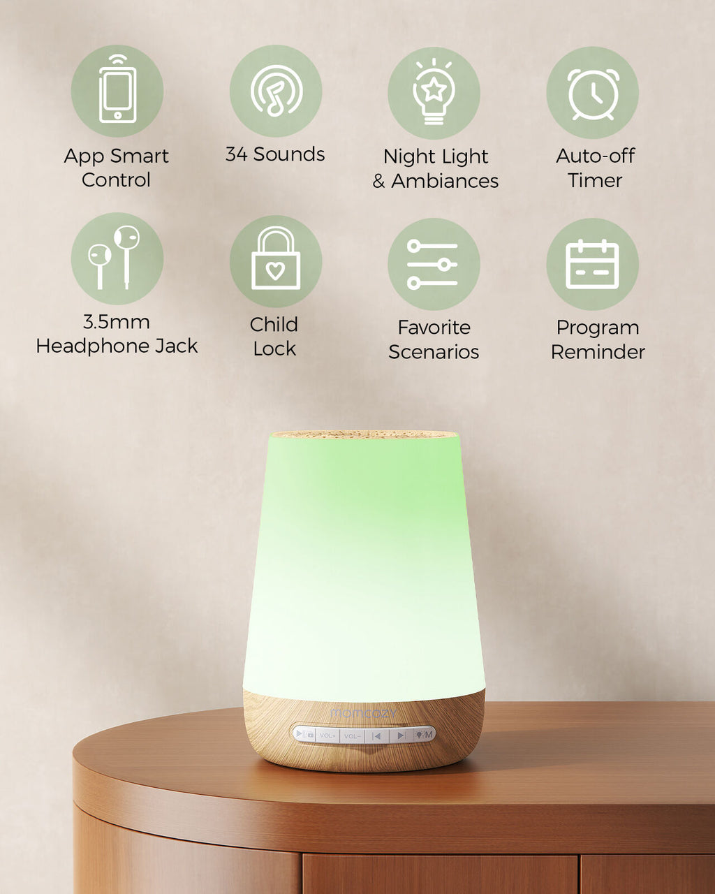 Momcozy Smart App Remote Control Baby Sound Machine
