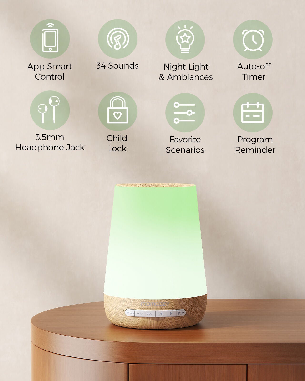 Momcozy Smart App Remote Control Baby Sound Machine