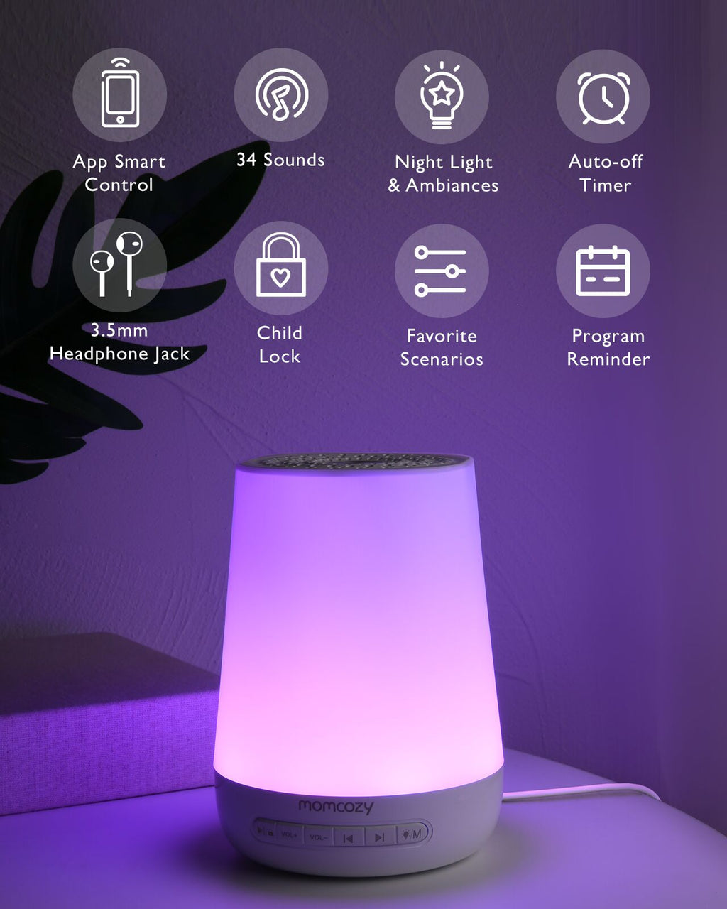 Momcozy Smart App Remote Control Baby Sound Machine