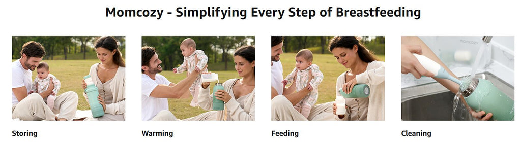 Momcozy Portable Breast Milk & Water Warmer for Travel Bottle Warmer