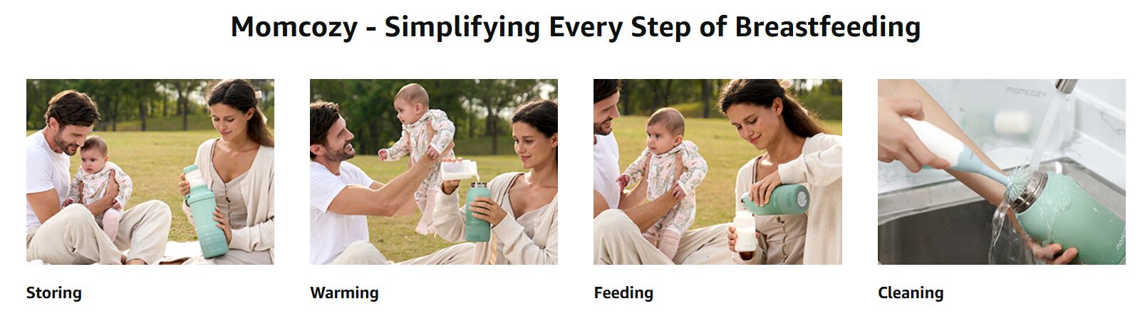 Momcozy Portable Breast Milk & Water Warmer for Travel Bottle Warmer