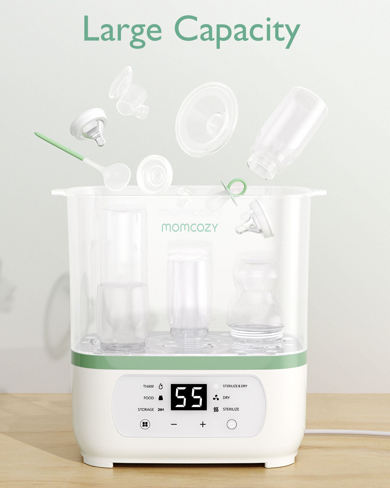 Momcozy 8-in-1 Electric Steam Baby Bottle Bottle Washer