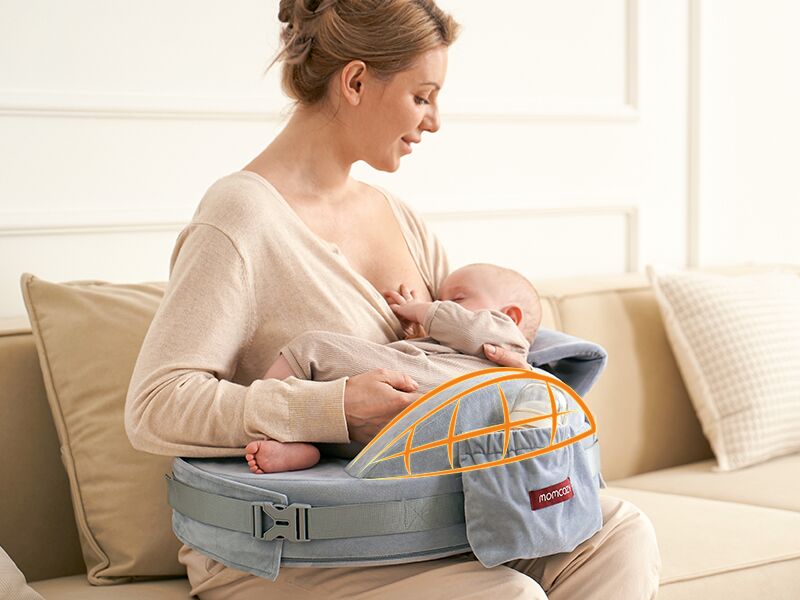 Momcozy CozyPro Breastfeeding Nursing Pillow Grey