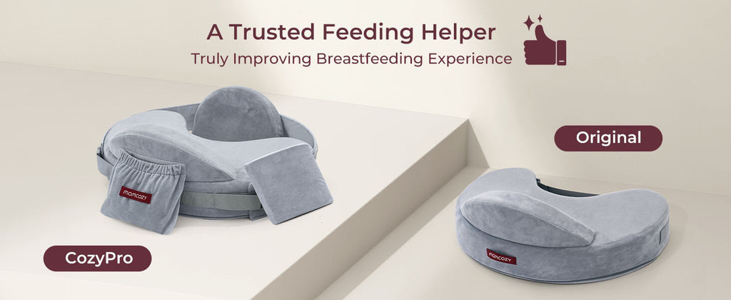 Momcozy CozyPro Breastfeeding Nursing Pillow Grey