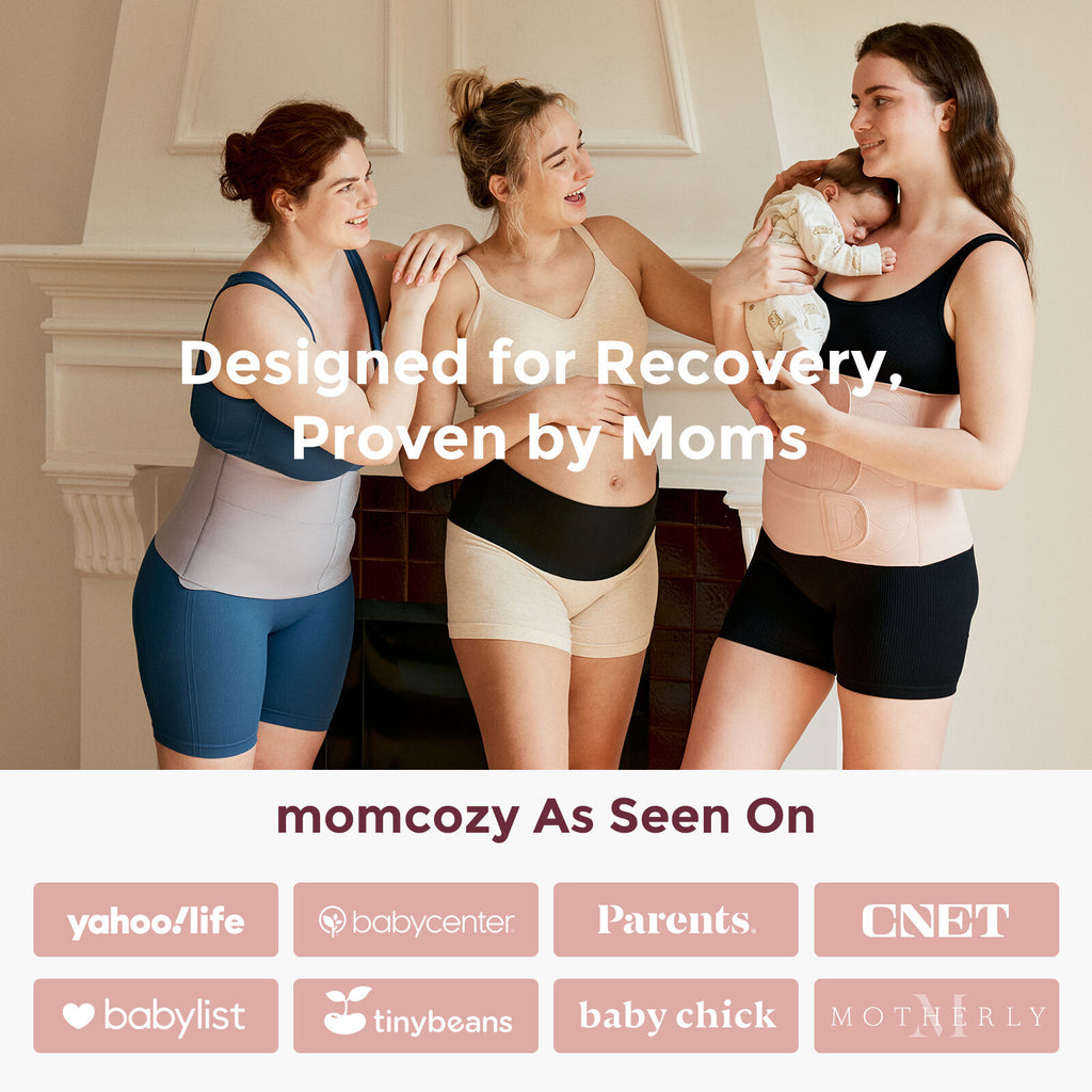 Momcozy Ergowrap M Postpartum Belly Band Oyster Pink