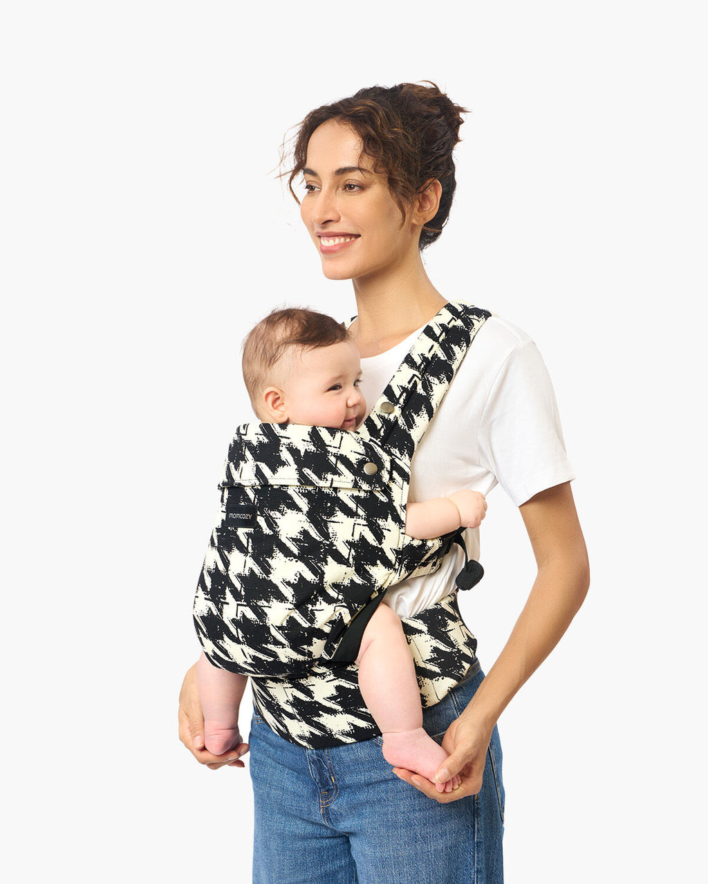 Momcozy PureHug Cotton Soft Structured Carrier Houndstooth