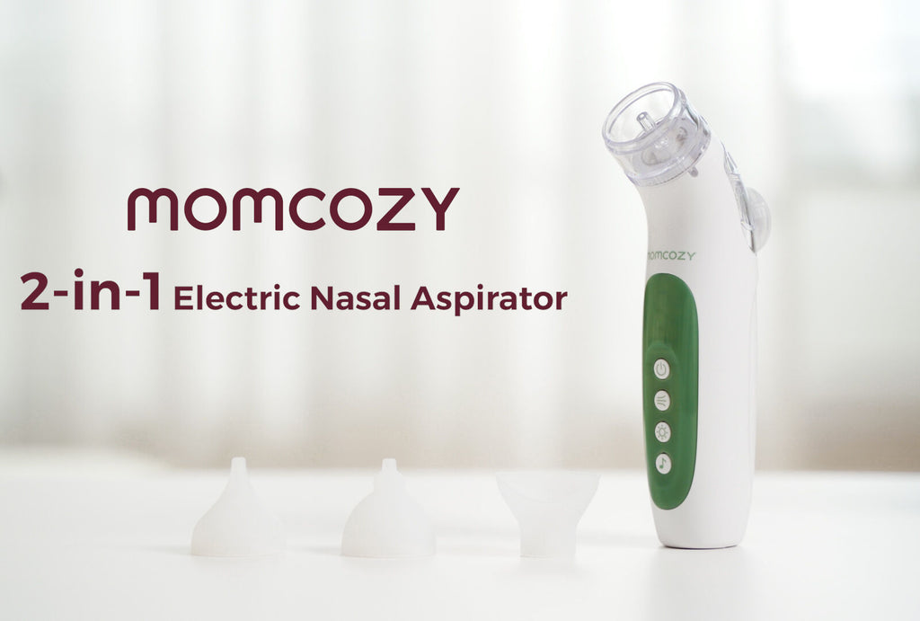 Momcozy BreezyClearT 2-in-1 Spray & Suction Electric Nasal Aspirator