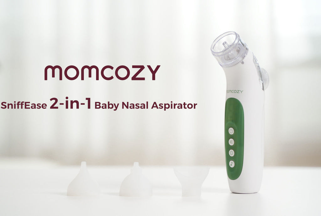 Momcozy BreezyClearT 2-in-1 Spray & Suction Electric Nasal Aspirator