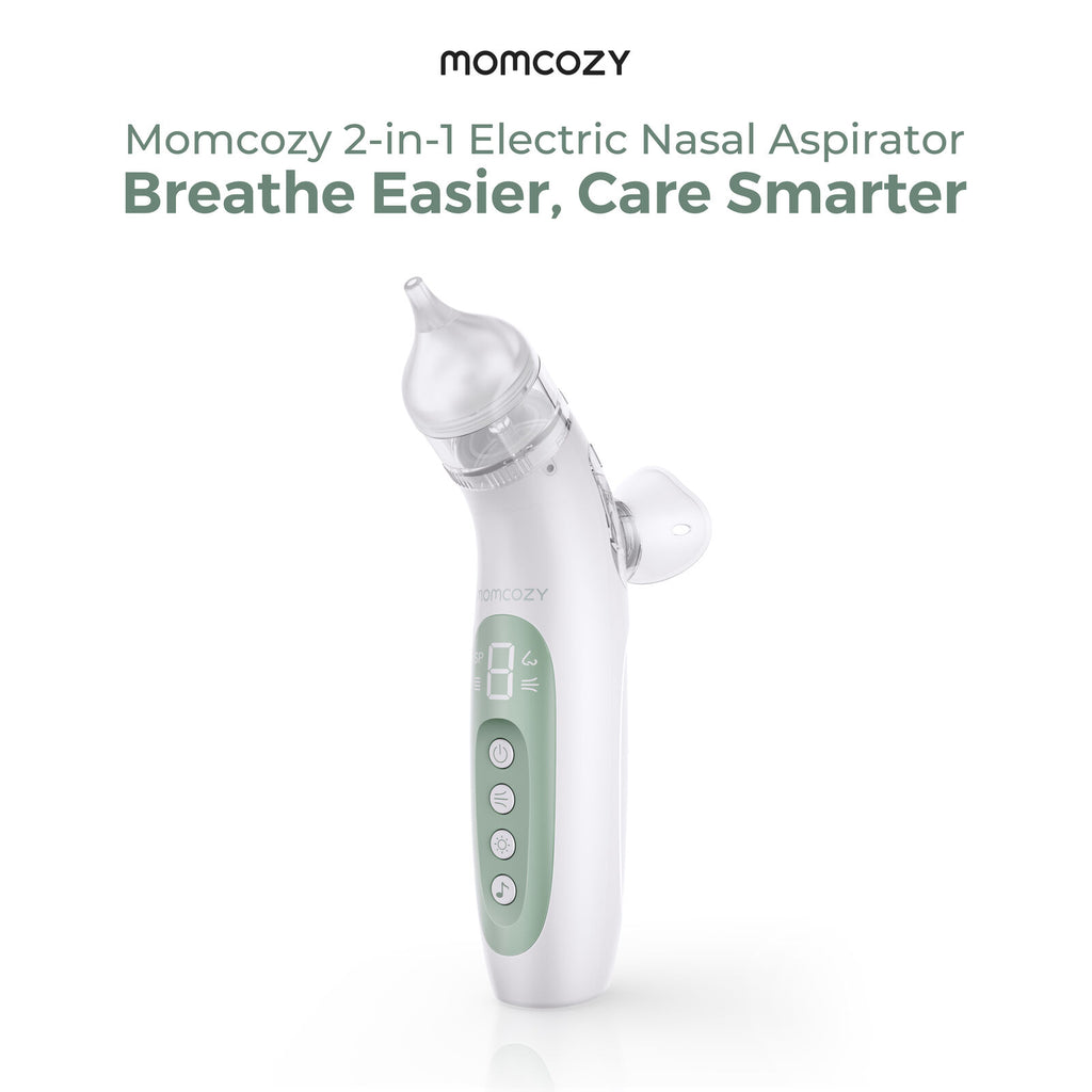 Momcozy BreezyClearT 2-in-1 Spray & Suction Electric Nasal Aspirator
