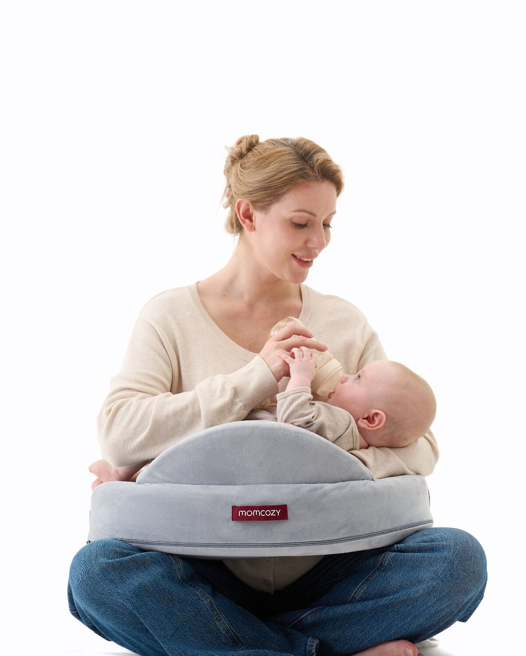 Momcozy Exclusive Memory Foam Nursing Pillow Grey