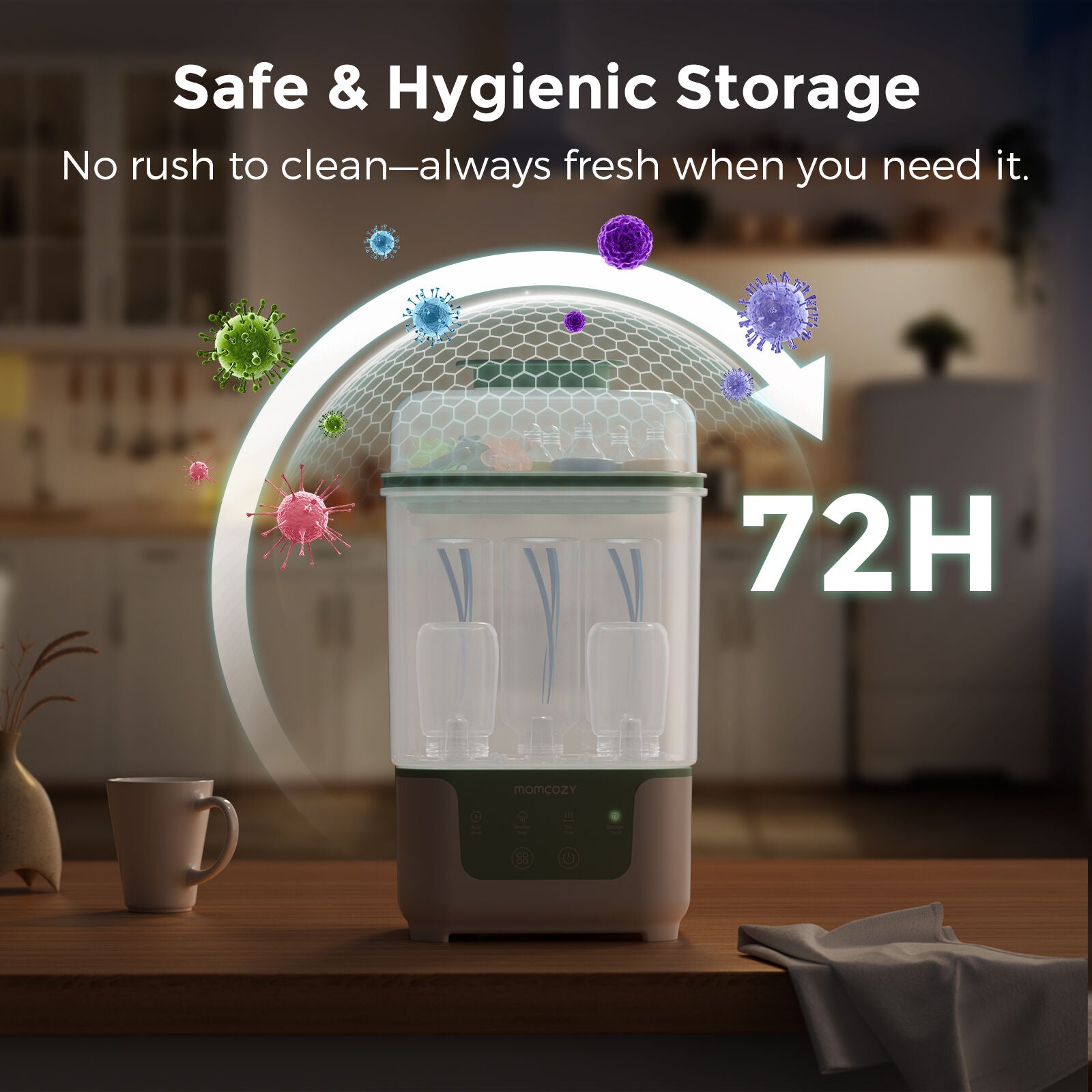 Momcozy BS04 4-in-1 Bottle Dryer Bottle Washer