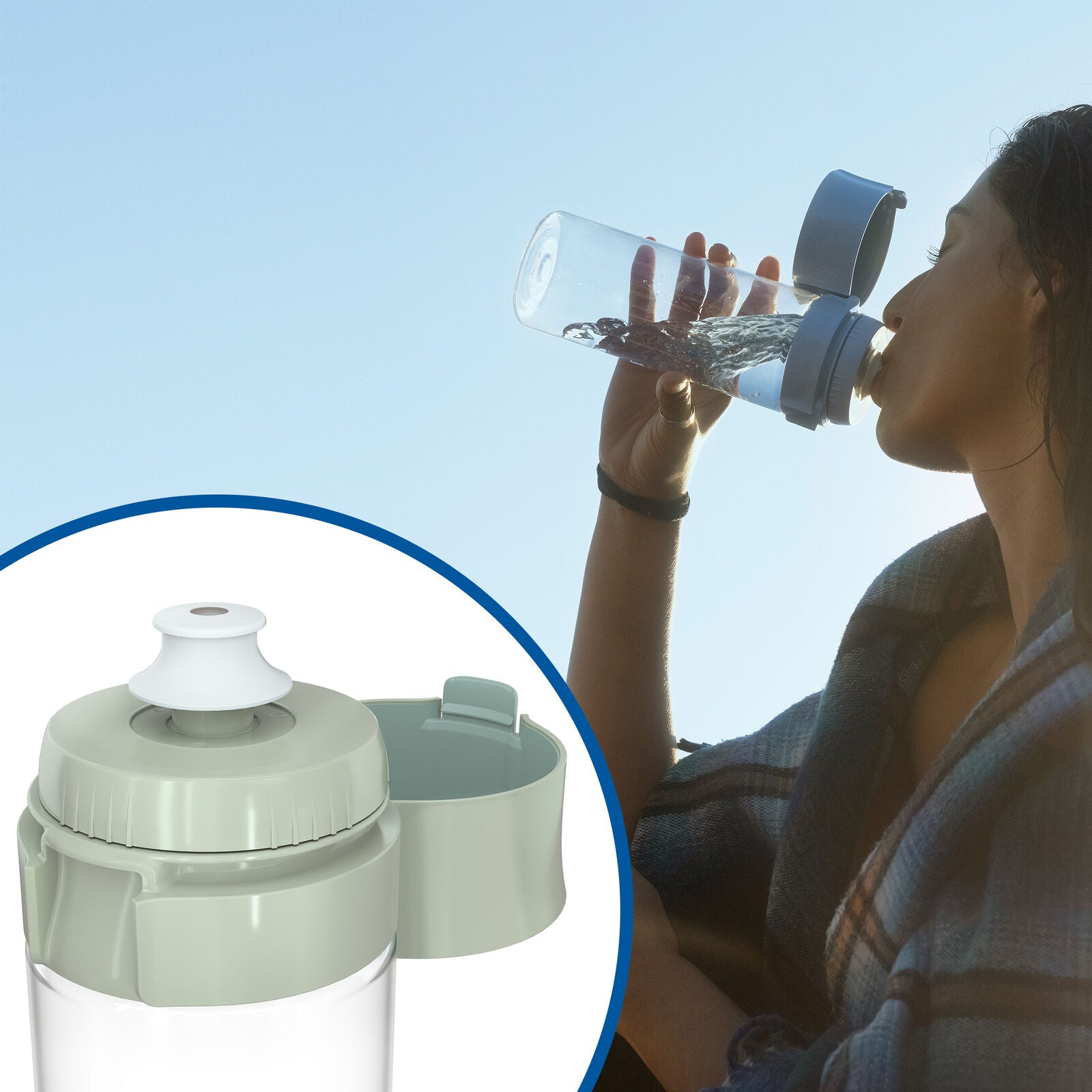 Brita Vital Water bottle Light green