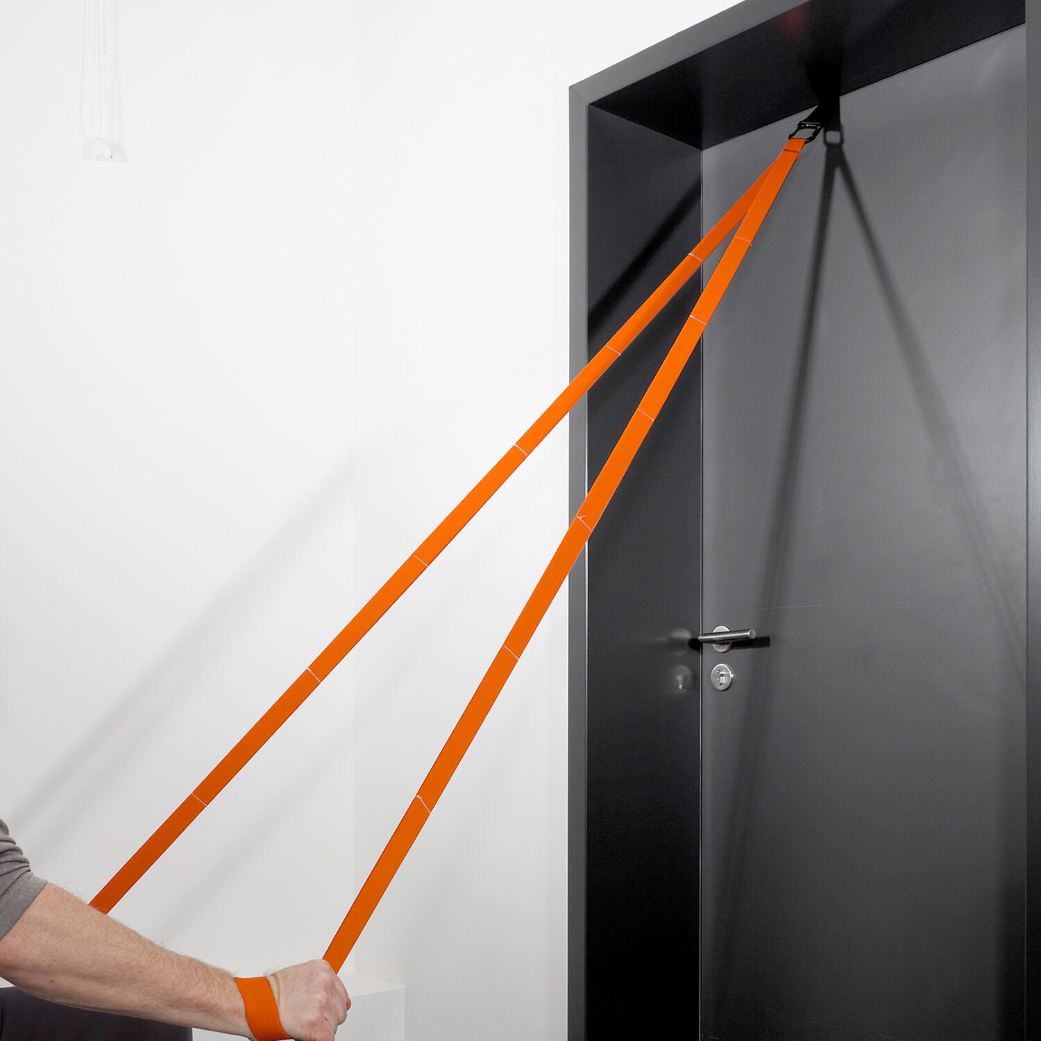 FLEXVIT Door-Anchor Handle and anchoring for training band Black