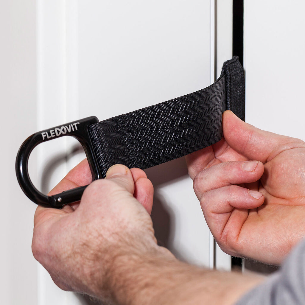 FLEXVIT Door-Anchor Handle and anchoring for training band Black
