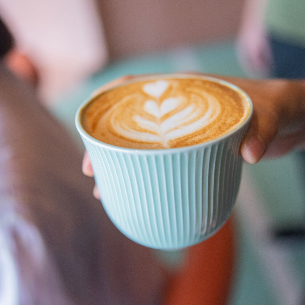 Loveramics 250ml Embossed Cup Celadon Blue