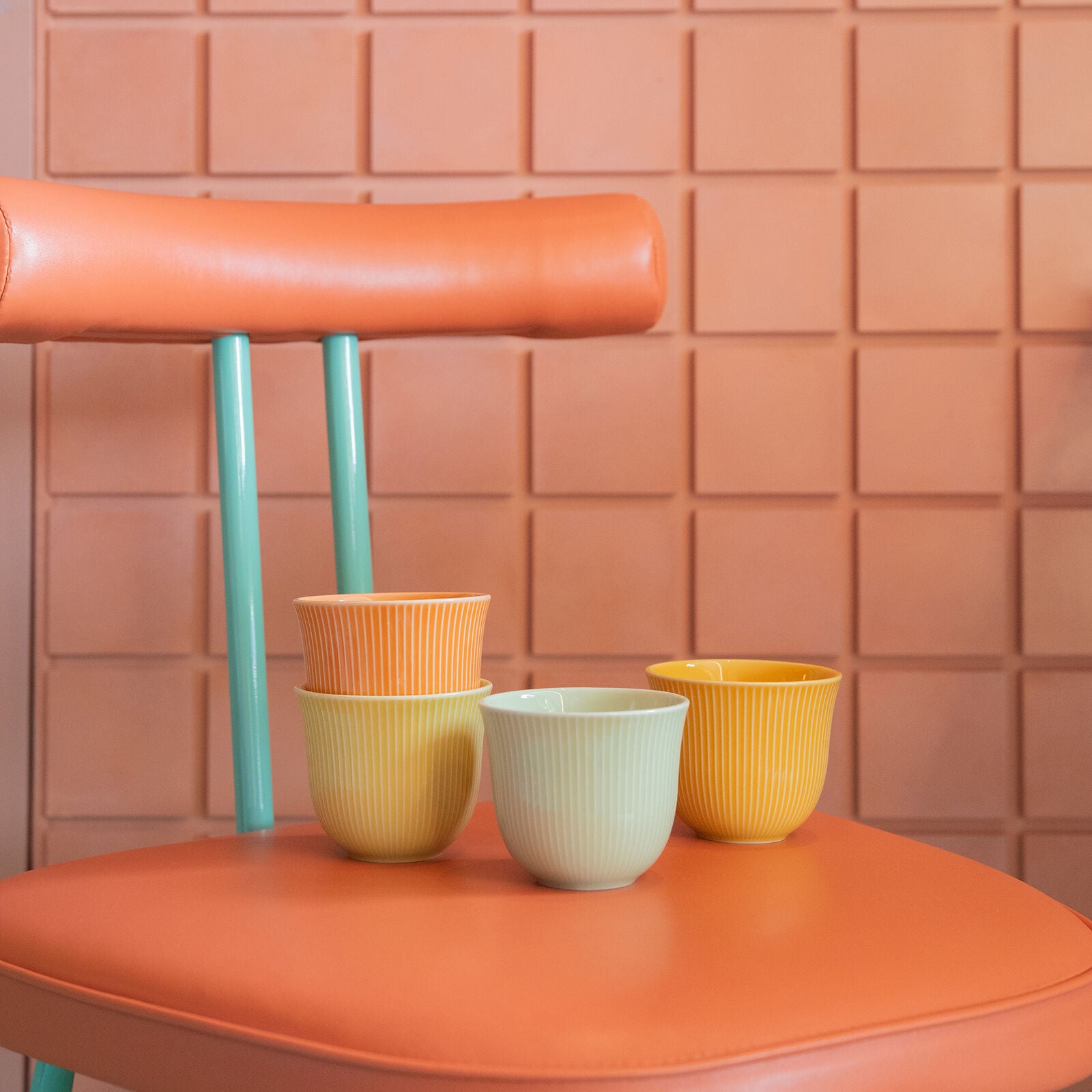 Loveramics 250ml Embossed Cup Orange