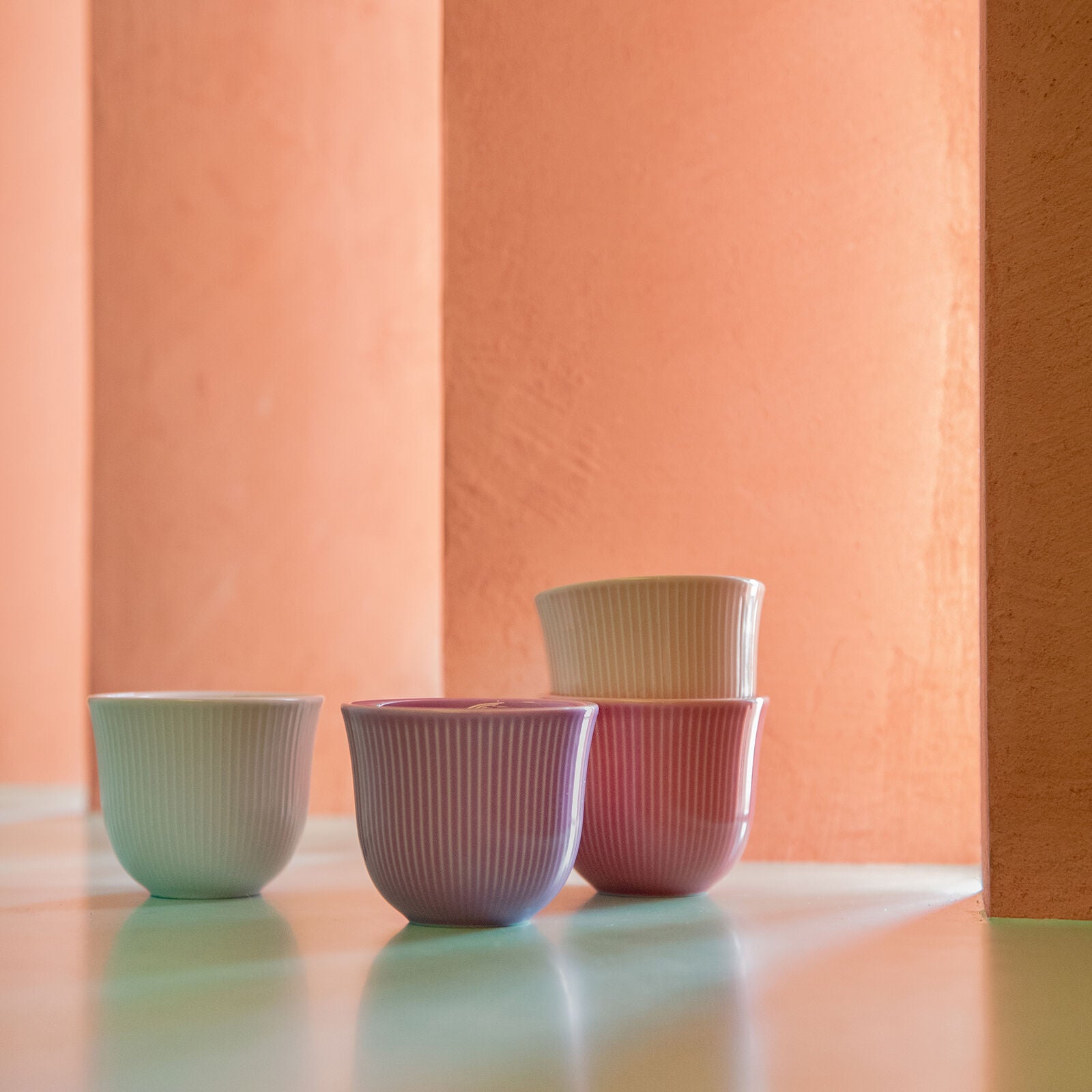 Loveramics 150ml Embossed Cup Dusty Pink