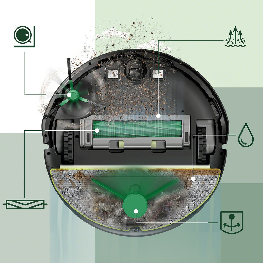 iRobot Roomba Combo 205 AutoCompact Robotic Vacuum Cleaner Black