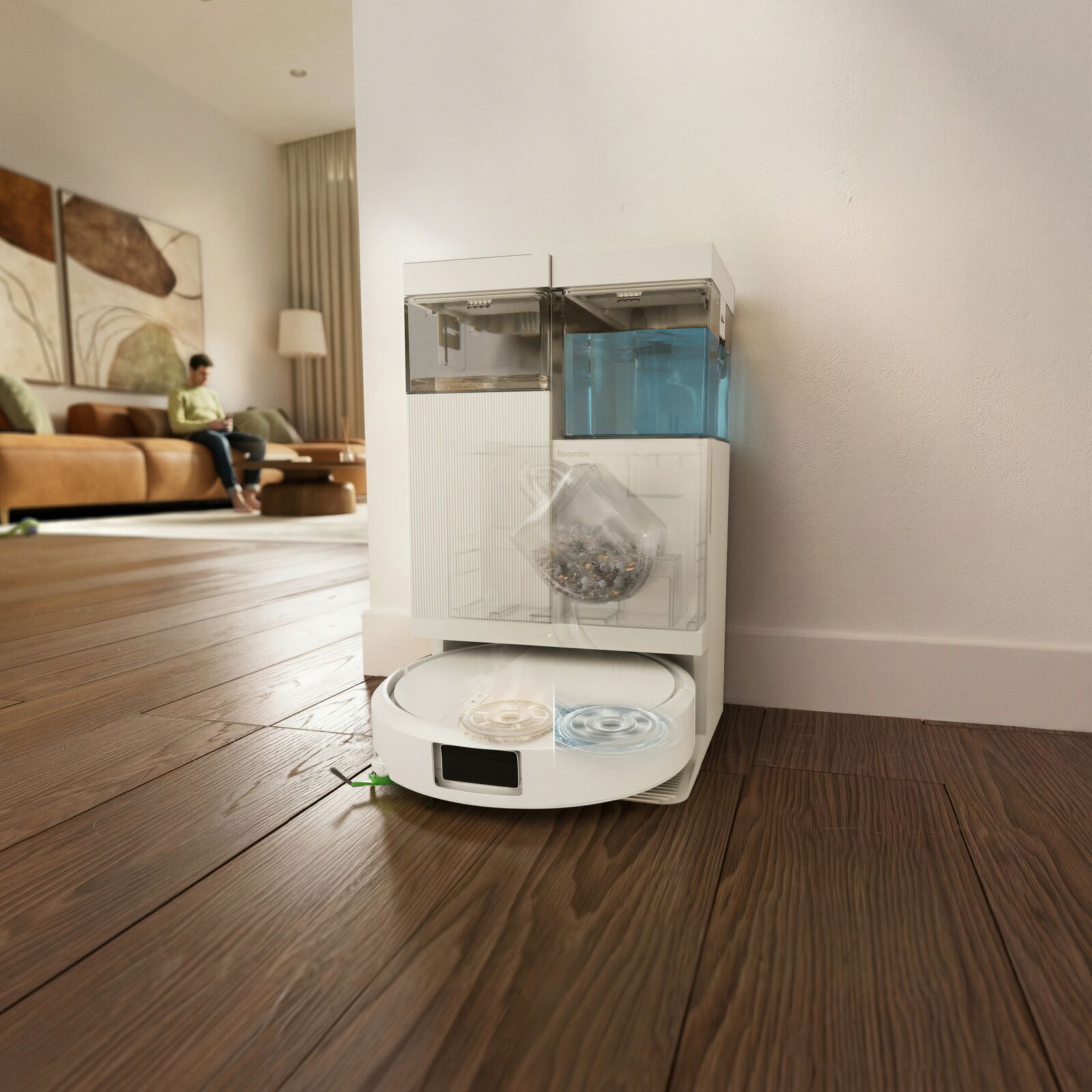 iRobot Roomba Combo Plus 515 Robotic Vacuum Cleaner White