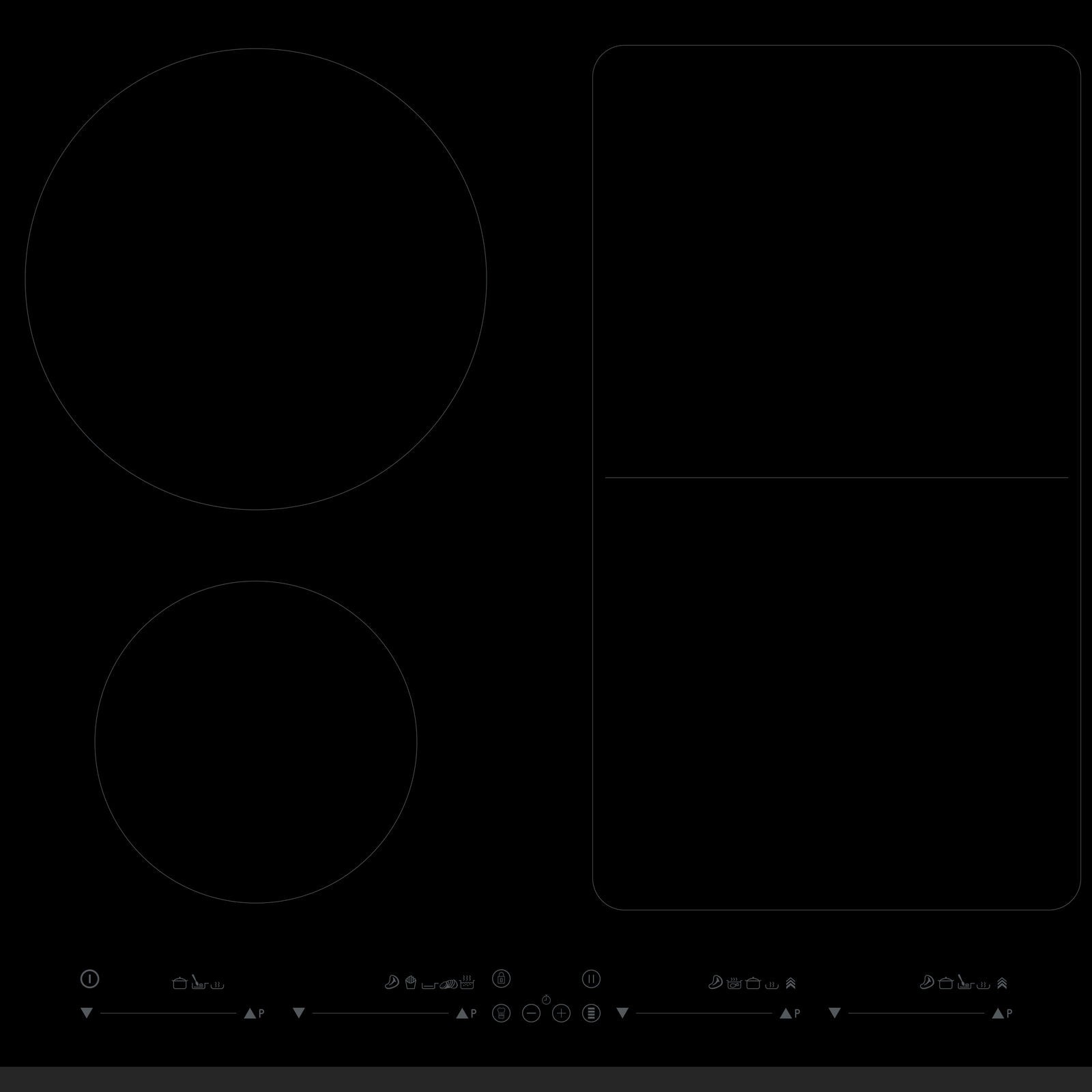Witt WIF 604 FSR  Induction hob Black