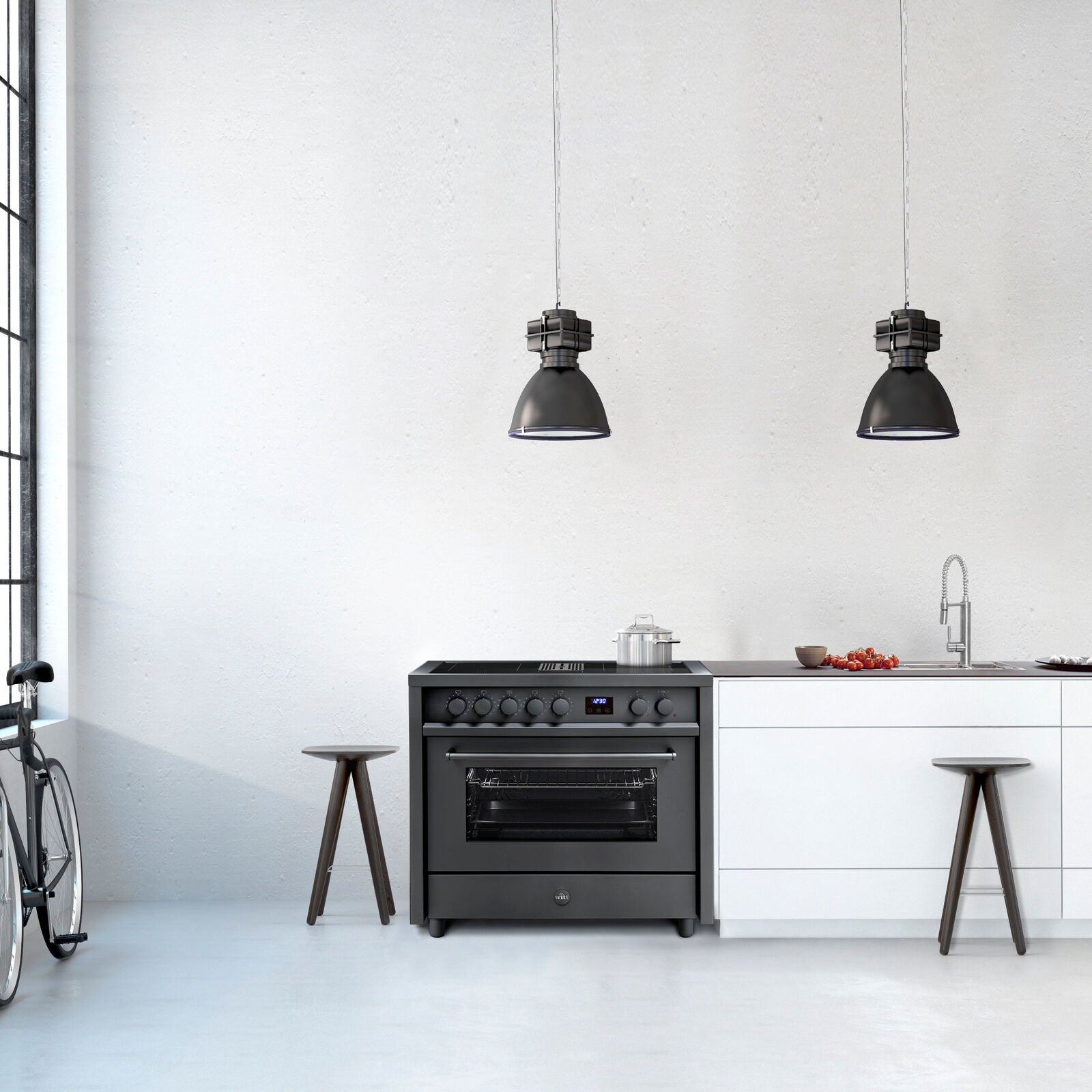 Witt Embrace 90 Hood MB Induction cooker Black