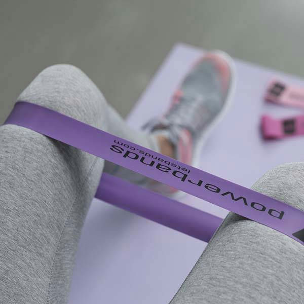 Let's Bands Powerband Mini Heavy, Set of 10 Mini band Purple
