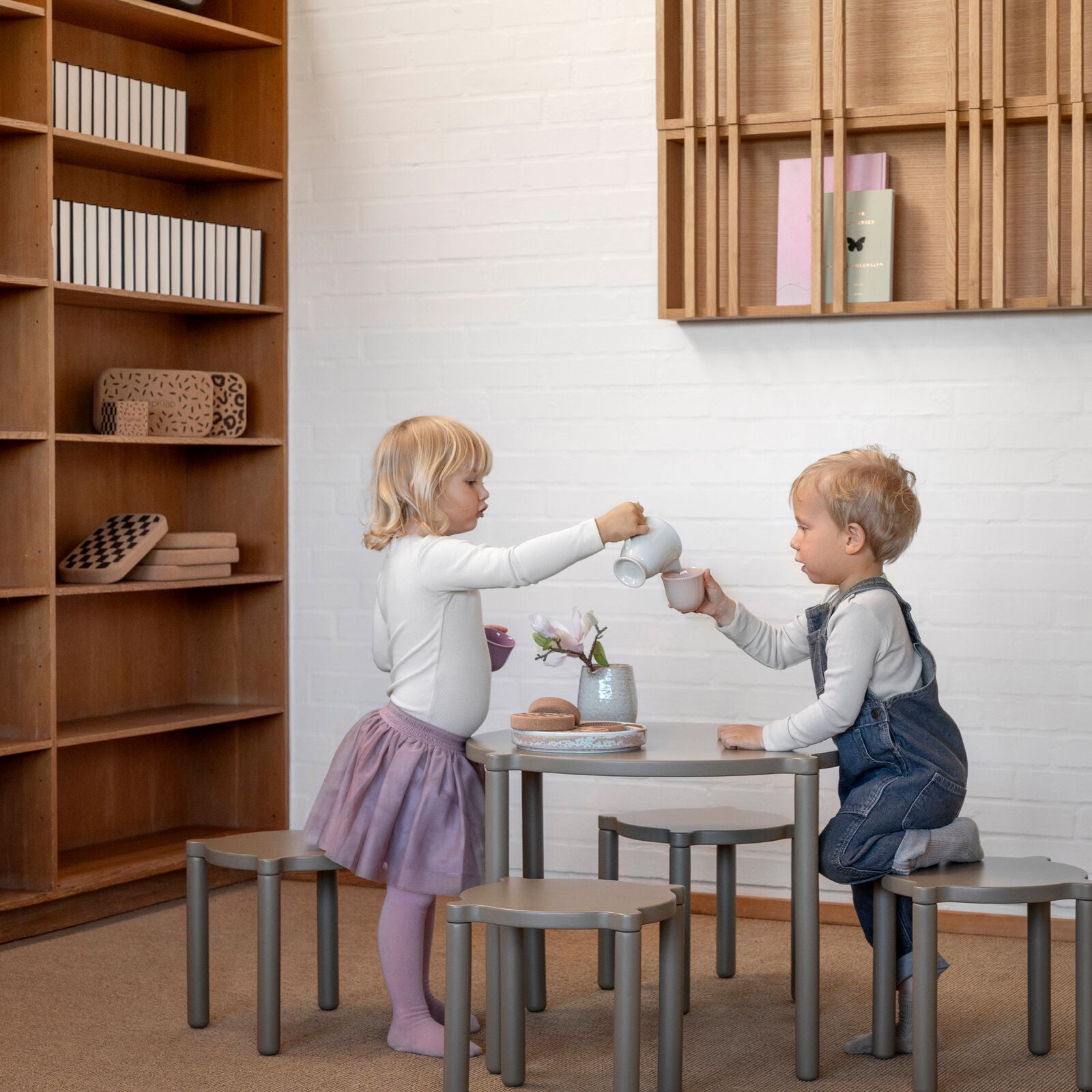 By KlipKlap Stacking Stool Taupe
