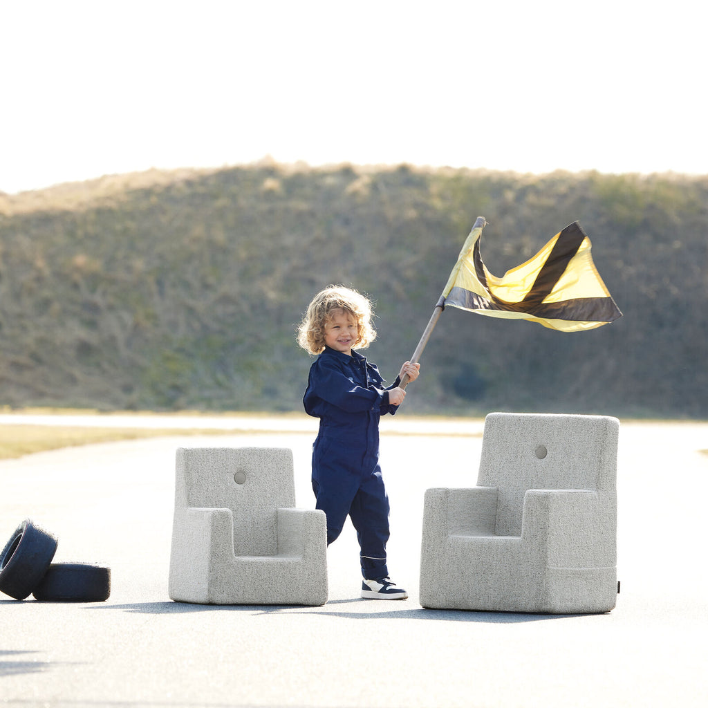 By KlipKlap KK Kinderstuhl Sand Bouclé mit Sand