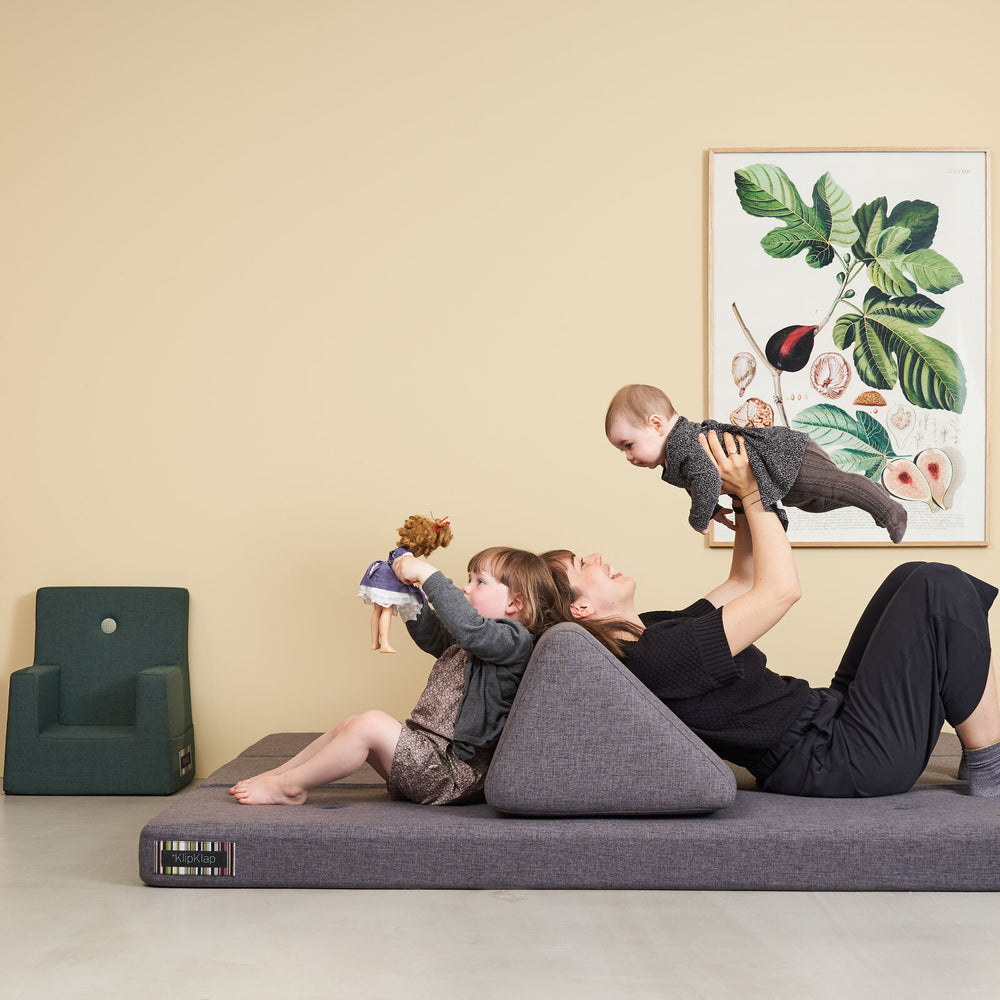 by KlipKlap 3 Fold 180 cm Mattress Blue Grey