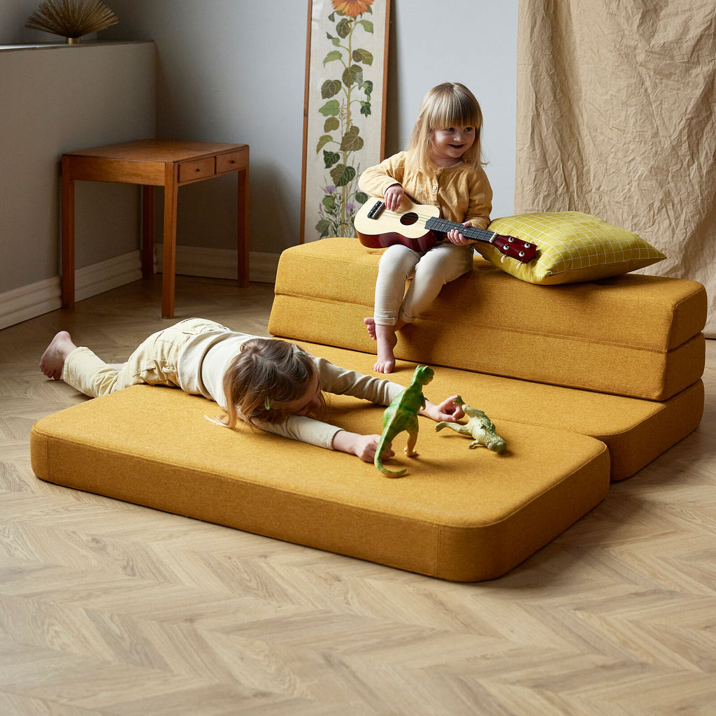 by KlipKlap 3 Fold Sofa 120 cm Mustard