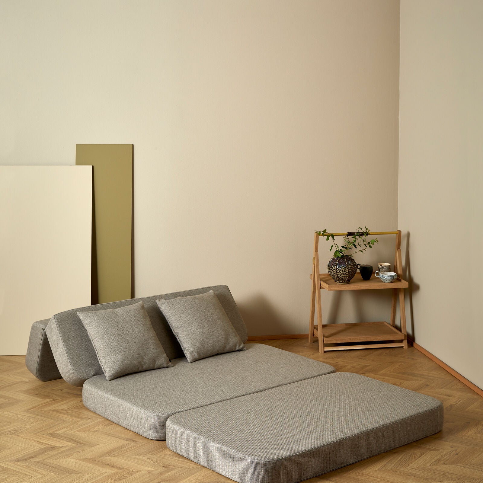 by KlipKlap 3 Fold Sofa 120 cm Sand