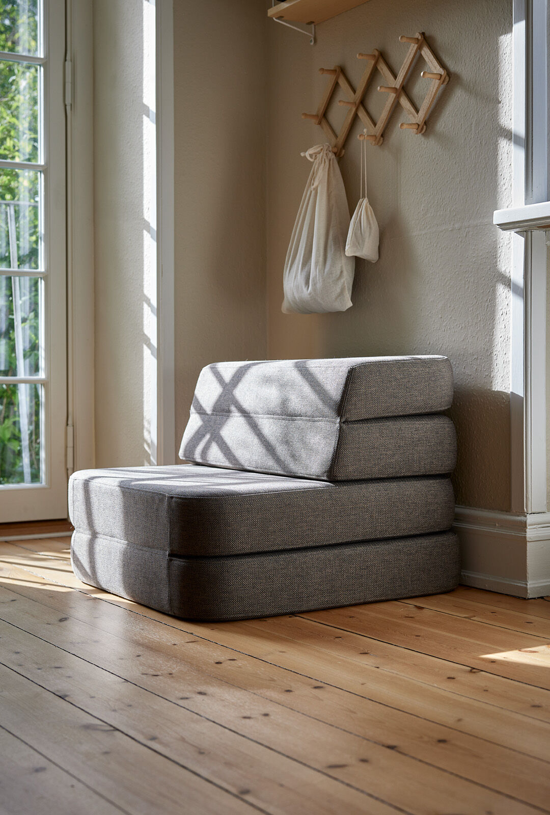 by KlipKlap 3 Fold Sofa Single Beige