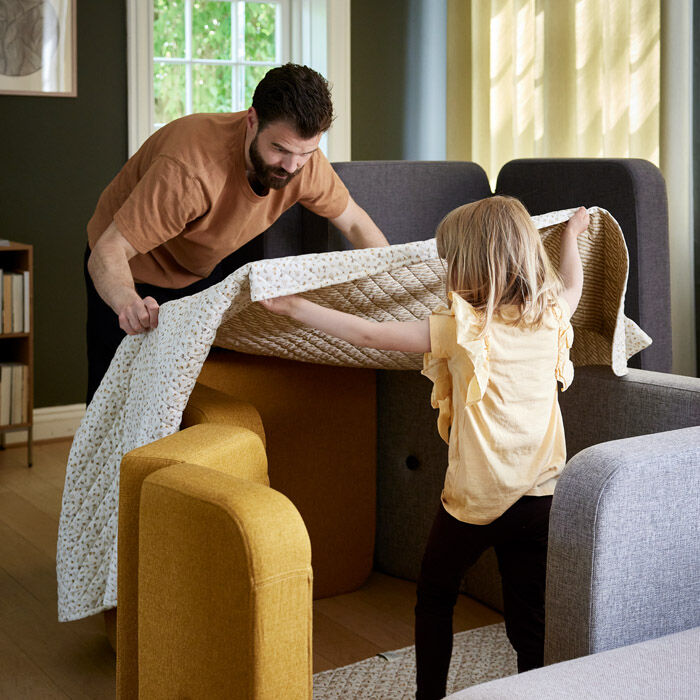 by KlipKlap 3 Fold Sofa Single Sennepsgul