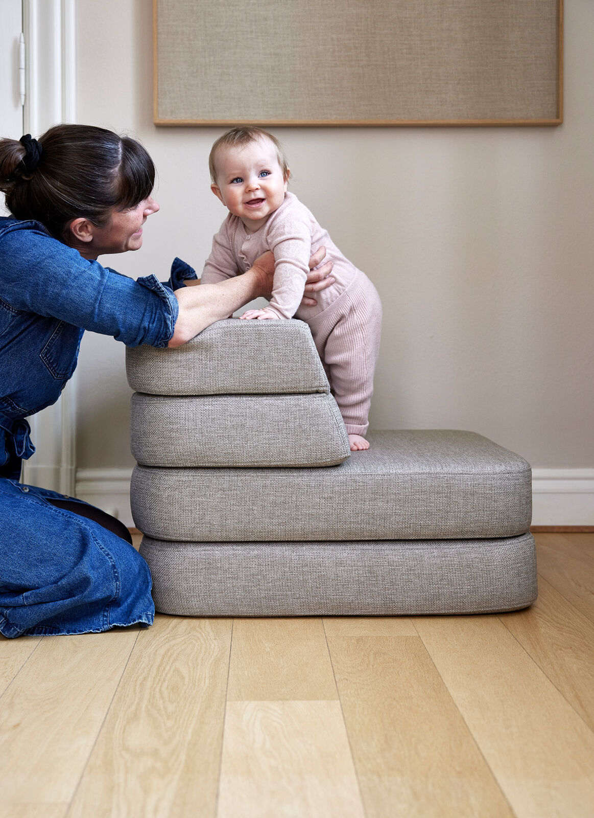 by KlipKlap 3 Fold Sofa Single Sand
