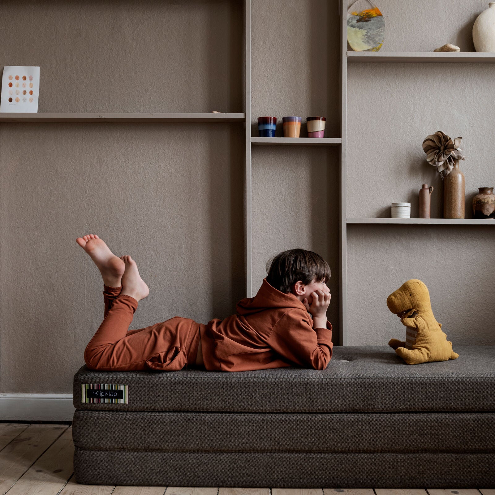 by KlipKlap 3 Fold XL 200 cm Mattress Brown