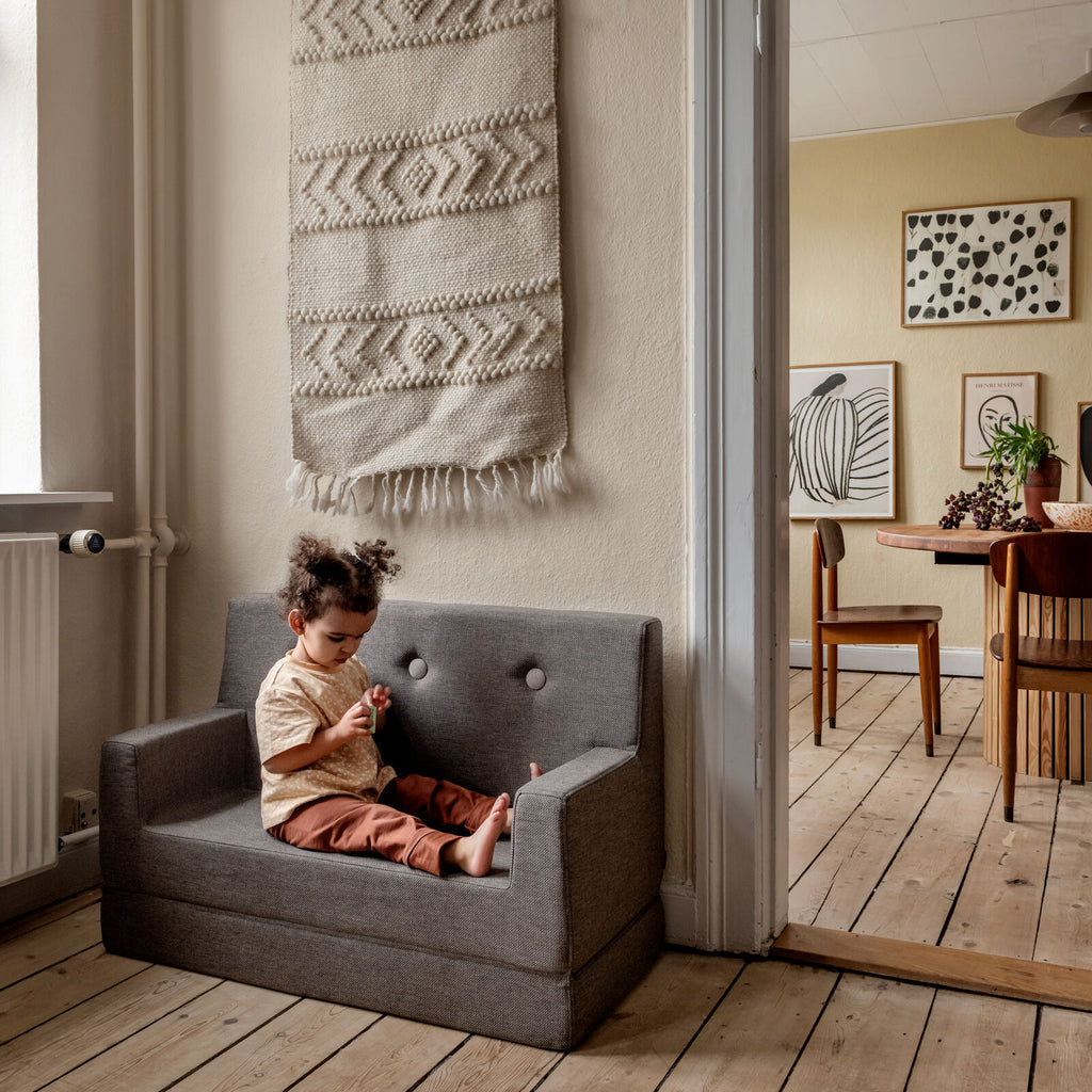 by KlipKlap Kinder Sofa Braun