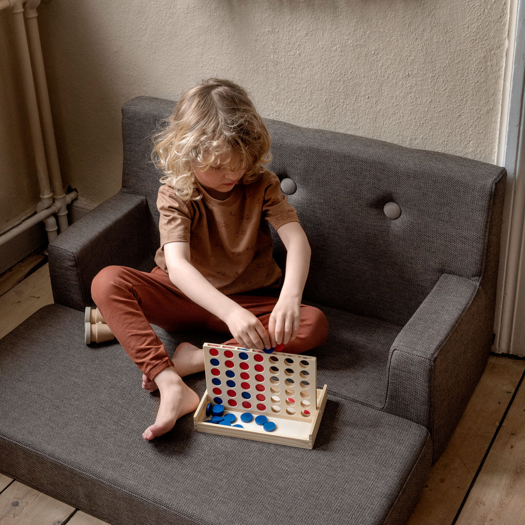 by KlipKlap Kinder Sofa Braun