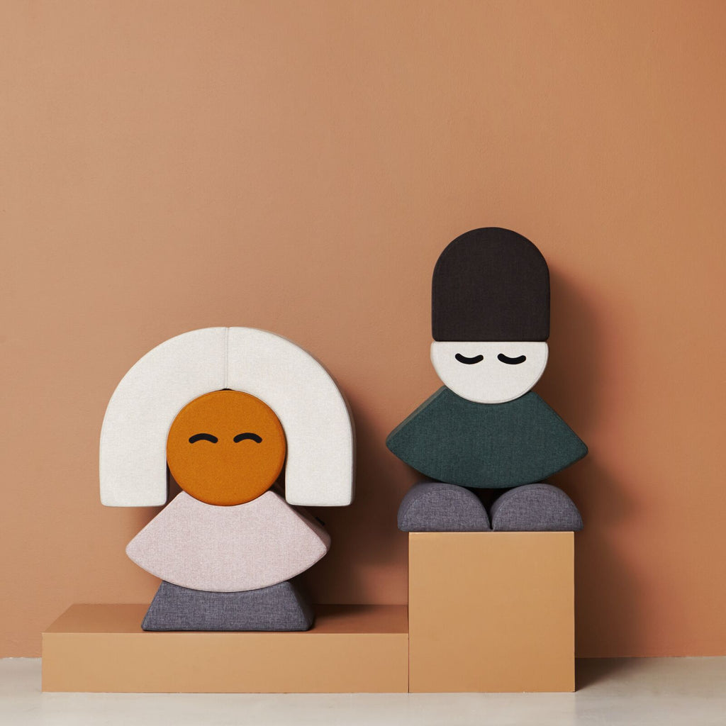 by KlipKlap Mr. Half Circle Face Beige