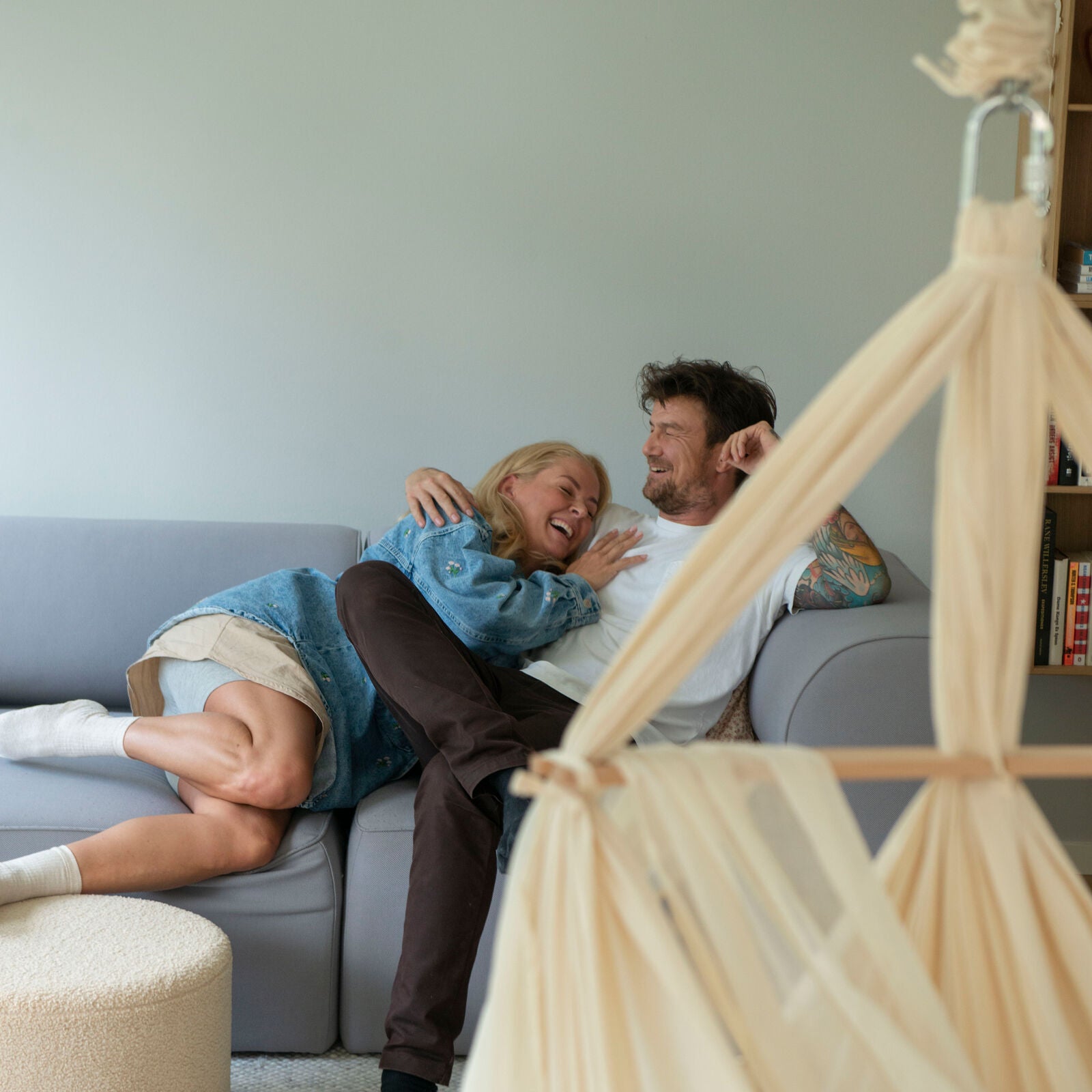 Membantu Premium Organic Twin Hammock Nature