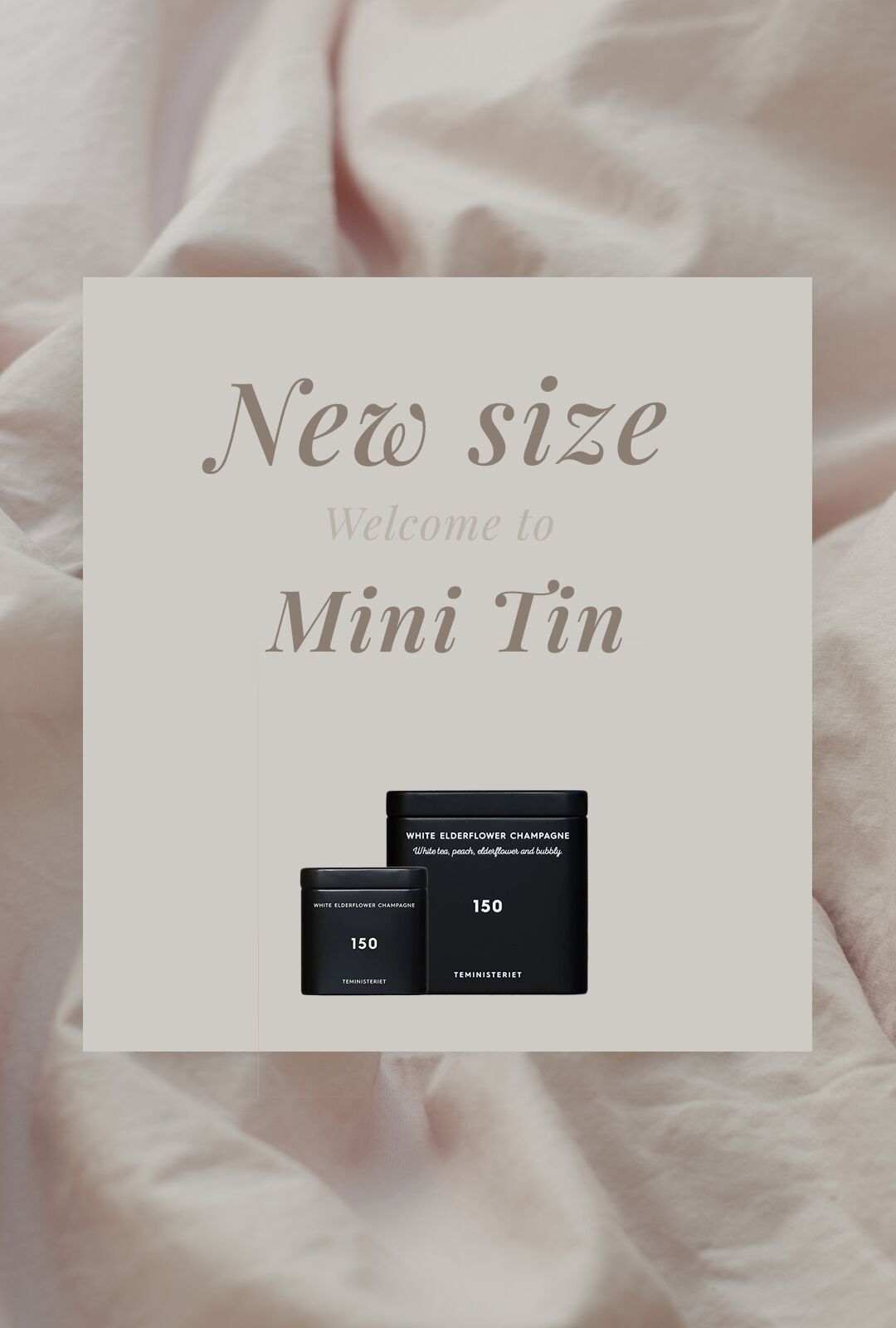Teministeriet Signature 150 White Elderf Champagne Tin - Mini Tea